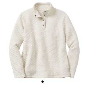 Duluth Trading Co Women's Quilted Sweatshirt Pullover